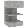 2 db betonszürke éjjeliszekrény 40 x 35 x 65 cm