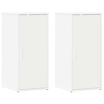 2 db fehér forgácslap cipősszekrény 32 x 35 x 70 cm