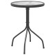 Antracitszürke acél kerti asztal ø50 x 71 cm