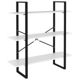 5 szintes fehér szerelt fa könyvszekrény 100 x 30 x 175 cm 5 szintes fehér szerelt fa könyvszekrény 100 x 30 x 175 cm