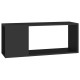 Fekete forgácslap tv-szekrény 80 x 24 x 32 cm Fekete forgácslap tv-szekrény 80 x 24 x 32 cm
