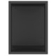 Fekete forgácslap tv-szekrény 80 x 24 x 32 cm Fekete forgácslap tv-szekrény 80 x 24 x 32 cm