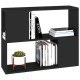 Fekete forgácslap tv-szekrény 80 x 24 x 63 cm Fekete forgácslap tv-szekrény 80 x 24 x 63 cm