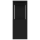Fekete forgácslap tv-szekrény 80 x 24 x 63 cm Fekete forgácslap tv-szekrény 80 x 24 x 63 cm