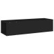 Fekete forgácslap tv-szekrény 100 x 24 x 32 cm Fekete forgácslap tv-szekrény 100 x 24 x 32 cm