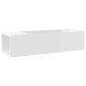 Magasfényű fehér forgácslap tv-szekrény 100 x 24 x 32 cm Magasfényű fehér forgácslap tv-szekrény 100 x 24 x 32 cm