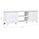 Fehér tömör császárfa tv-szekrény 108 x 30 x 40 cm Fehér tömör császárfa tv-szekrény 108 x 30 x 40 cm