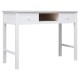 Fehér tömör császárfa íróasztal 108 x 45 x 76 cm Fehér tömör császárfa íróasztal 108 x 45 x 76 cm
