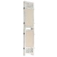 338559 4-panel room divider cream 140x165 cm fabric