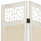 338559 4-panel room divider cream 140x165 cm fabric