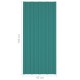 Tetőpanel 36 pcs zöld 100 x 45 cm horganyzott acél