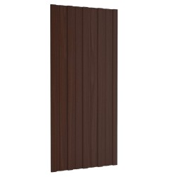 Tetőpanel 36 pcs barna 100 x 45 cm horganyzott acél