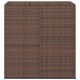 Barna polyrattan kerti párnatartó doboz 100 x 49 x 103,5 cm