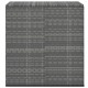 Szürke polyrattan kerti párnatartó doboz 100 x 49 x 103,5 cm