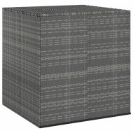 Szürke polietilén rattan kerti párnatartó láda 100x97,5x104 cm
