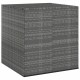 Szürke polietilén rattan kerti párnatartó láda 100x97,5x104 cm
