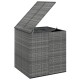 Szürke polietilén rattan kerti párnatartó láda 100x97,5x104 cm
