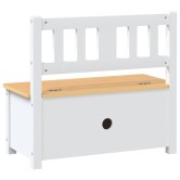 Fehér-bézs mdf gyermek tárolópad 60 x 30 x 55 cm