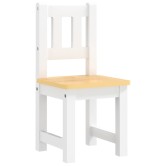 4 részes fehér és bézs mdf gyerekasztal- és székkészlet 4 részes fehér és bézs mdf gyerekasztal- és székkészlet