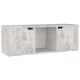 Betonszürke forgácslap tv-szekrény 88,5 x 27,5 x 30,5 cm Betonszürke forgácslap tv-szekrény 88,5 x 27,5 x 30,5 cm
