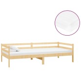 Tömör fenyőfa dívány matraccal 90 x 200 cm