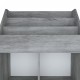 Betonszürke forgácslap gyerek újságtartó 71 x 30 x 114 cm