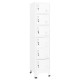 Fehér acél zárható szekrény 38 x 40 x 180 cm