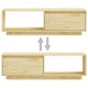 Tömör fenyőfa tv-szekrény 110 x 30 x 33,5 cm Tömör fenyőfa tv-szekrény 110 x 30 x 33,5 cm