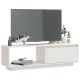 Fehér tömör fenyőfa tv-szekrény 110 x 30 x 33,5 cm Fehér tömör fenyőfa tv-szekrény 110 x 30 x 33,5 cm
