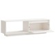 Fehér tömör fenyőfa tv-szekrény 110 x 30 x 33,5 cm Fehér tömör fenyőfa tv-szekrény 110 x 30 x 33,5 cm