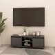 Szürke tömör fenyőfa tv-szekrény 110 x 30 x 40 cm Szürke tömör fenyőfa tv-szekrény 110 x 30 x 40 cm