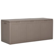 Barna pp rattan kerti tárolóláda 270 l