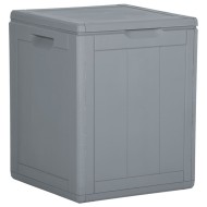 Szürke pp rattan kerti tároló doboz 90 l