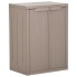 Barna pp rattan kerti tárolószekrény 65 x 45 x 88 cm