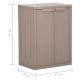 Barna pp rattan kerti tárolószekrény 65 x 45 x 88 cm Barna pp rattan kerti tárolószekrény 65 x 45 x 88 cm