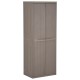 Barna pp rattan kerti tárolószekrény 65 x 45 x 172 cm
