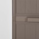 Barna pp rattan kerti tárolószekrény 65 x 45 x 172 cm