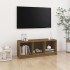 Mézbarna tömör fenyőfa tv-szekrény 104 x 33 x 41 cm
