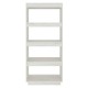 Fehér tömör fenyőfa könyvszekrény/térelválasztó 60x35x135 cm