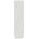 Fehér tömör fenyőfa könyvszekrény/térelválasztó 60x35x135 cm