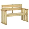 Impregnált fenyőfa kerti pad 121 cm