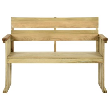 Impregnált fenyőfa kerti pad 121 cm