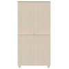 Hamar mézbarna tömör fenyőfa gardrób 89 x 50 x 180 cm