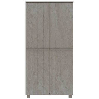 Hamar világosszürke tömör fenyőfa gardrób 89 x 50 x 180 cm