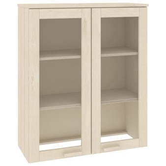 Hamar mézbarna tömör fenyőfa felső szekrény 85 x 35 x 100 cm