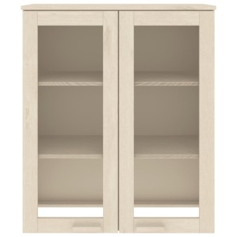 Hamar mézbarna tömör fenyőfa felső szekrény 85 x 35 x 100 cm