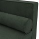 Kétszemélyes sötétzöld bársony kanapéágy