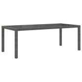9 részes szürke kültéri polyrattan étkezőszett párnákkal 9 részes szürke kültéri polyrattan étkezőszett párnákkal