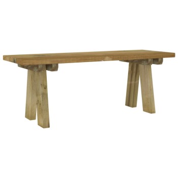 Impregnált tömör fenyőfa kerti pad 110 cm