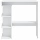 Fehér forgácslap bárasztal tárolópolccal 100 x 50 x 101,5 cm Fehér forgácslap bárasztal tárolópolccal 100 x 50 x 101,5 cm